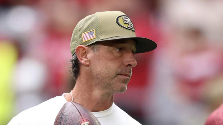 San Francisco 49ers head coach Kyle Shanahan during an NFL game.