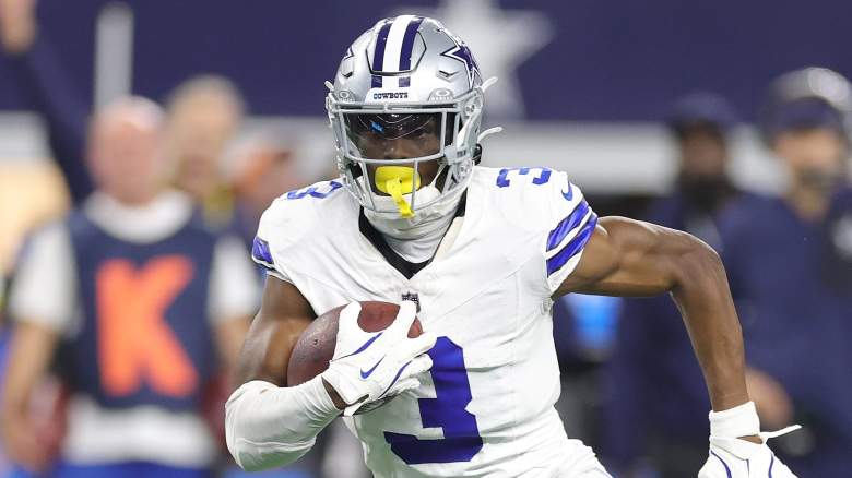 George Pickens #3 of the Dallas Cowboys could make an interesting Patriots trade target this offseason.