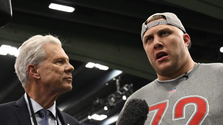 Denver Broncos offensive lineman Garett Bolles during the 2026 Pro Bowl.