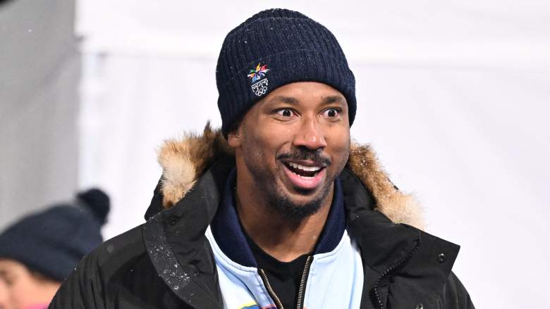 Cleveland Browns defensive end Myles Garrett attends the snowboard women's halfpipe final to cheer on girlfriend Chloe Kim.