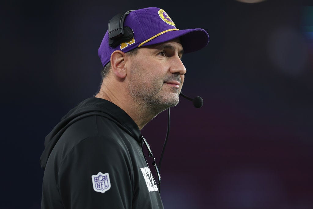 Brian Angelichio with Vikings