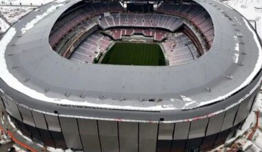 Drone footage captures progress at Highmark Stadium