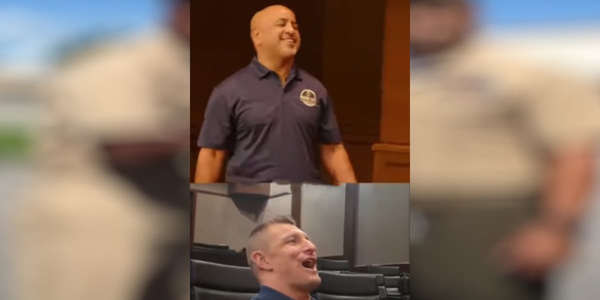 Gronkowski surprises Marine veteran with Super Bowl trip