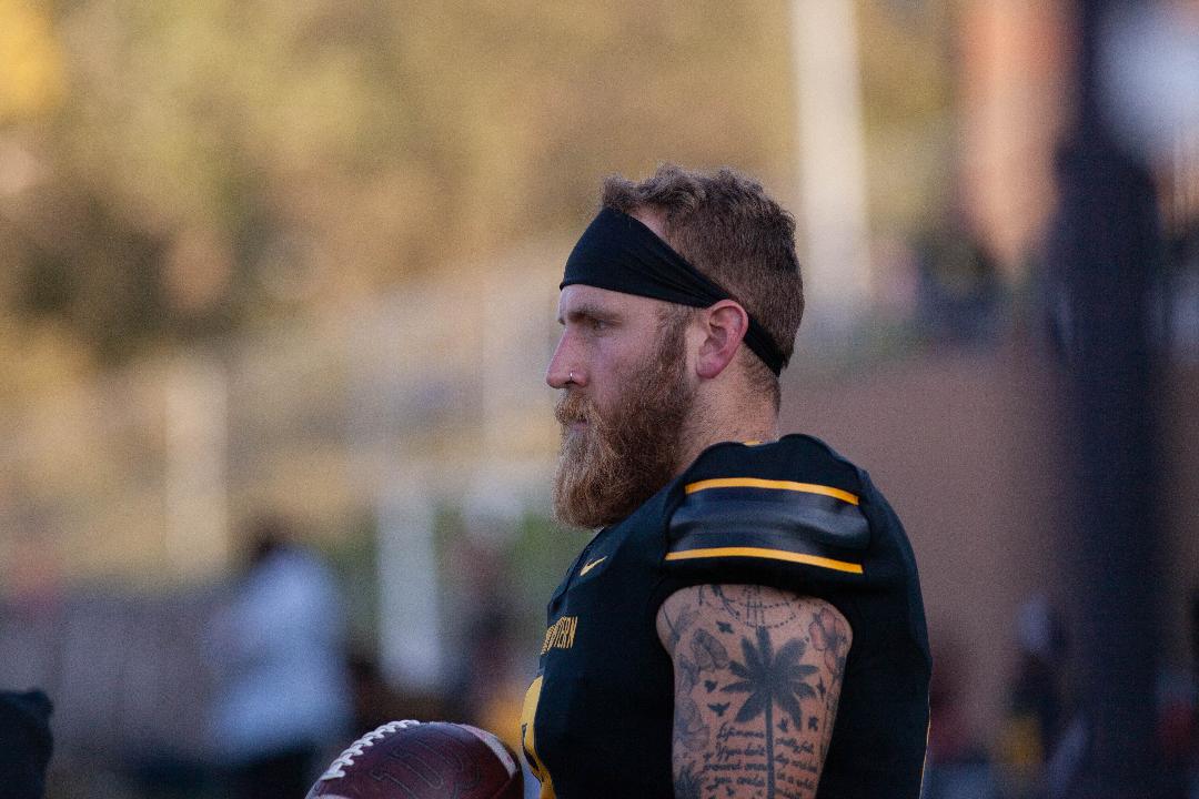 Punter Jack Rasmussen (Photo courtesy Caddix Cleats)