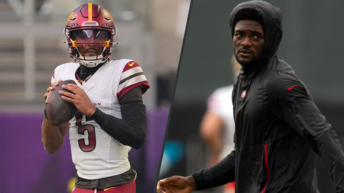 Commanders QB Jayden Daniels hints at Brandon Aiyuk reunion – NBC Sports Bay Area & California
