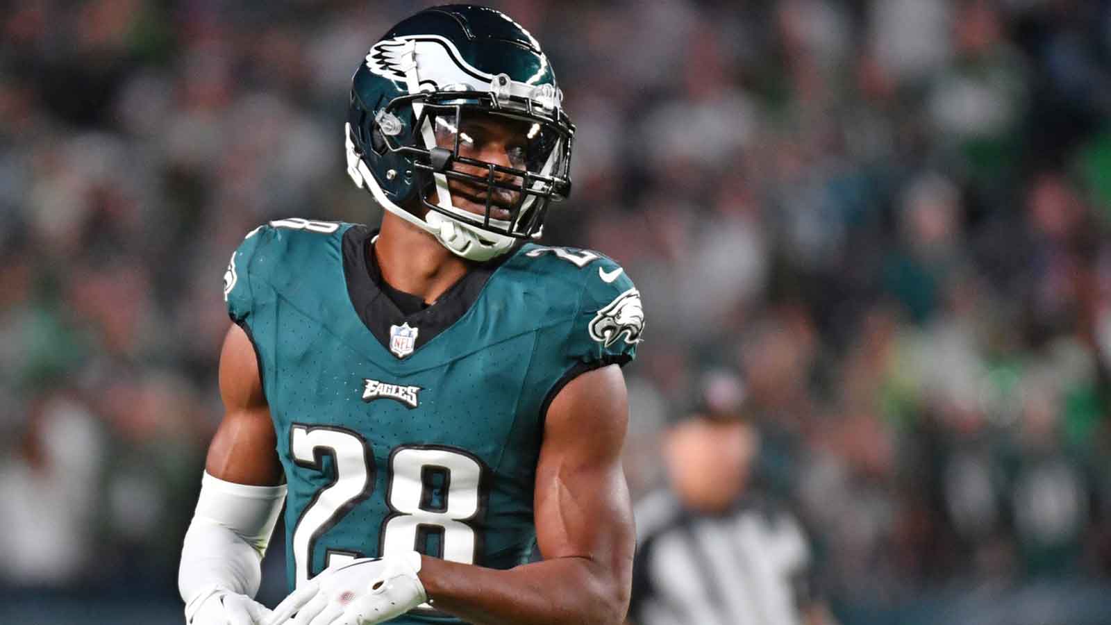 Philadelphia Eagles cornerback Josh Jobe (28) against the Minnesota Vikings at Lincoln Financial Field.