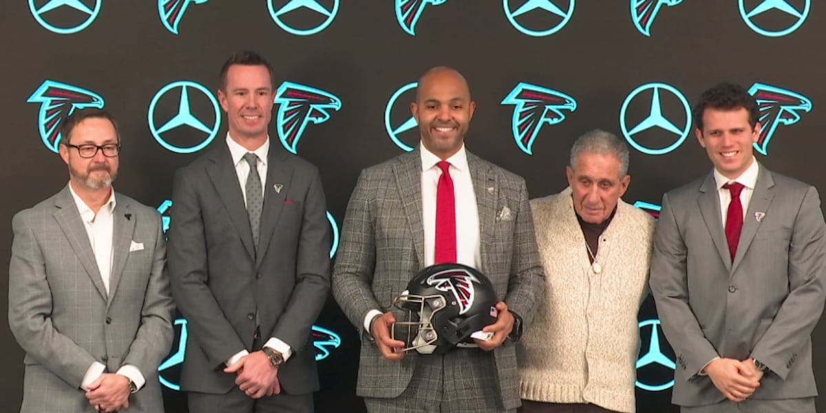 Ian Cunningham introduced as Falcons general manager