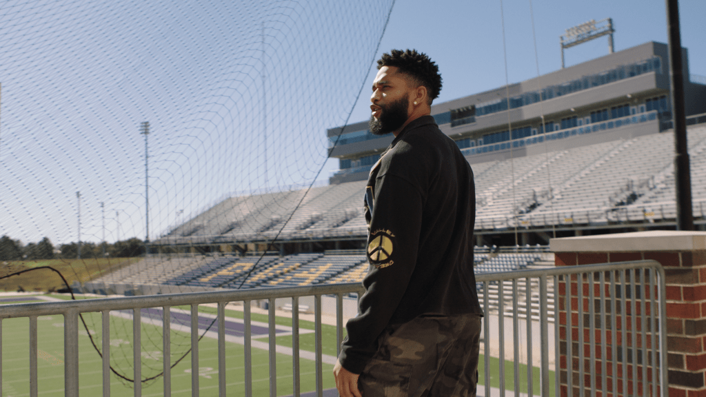 Atlanta Falcons HBCU football Black History Month KhaDarel Hodge Prairie View A&M