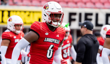Vanderbilt wide receiver Tre Richardson (6) scores his third touchdown against Kentucky during the second quarter at FirstBank Stadium in Nashville, Tenn., Saturday, Nov. 22, 2025.