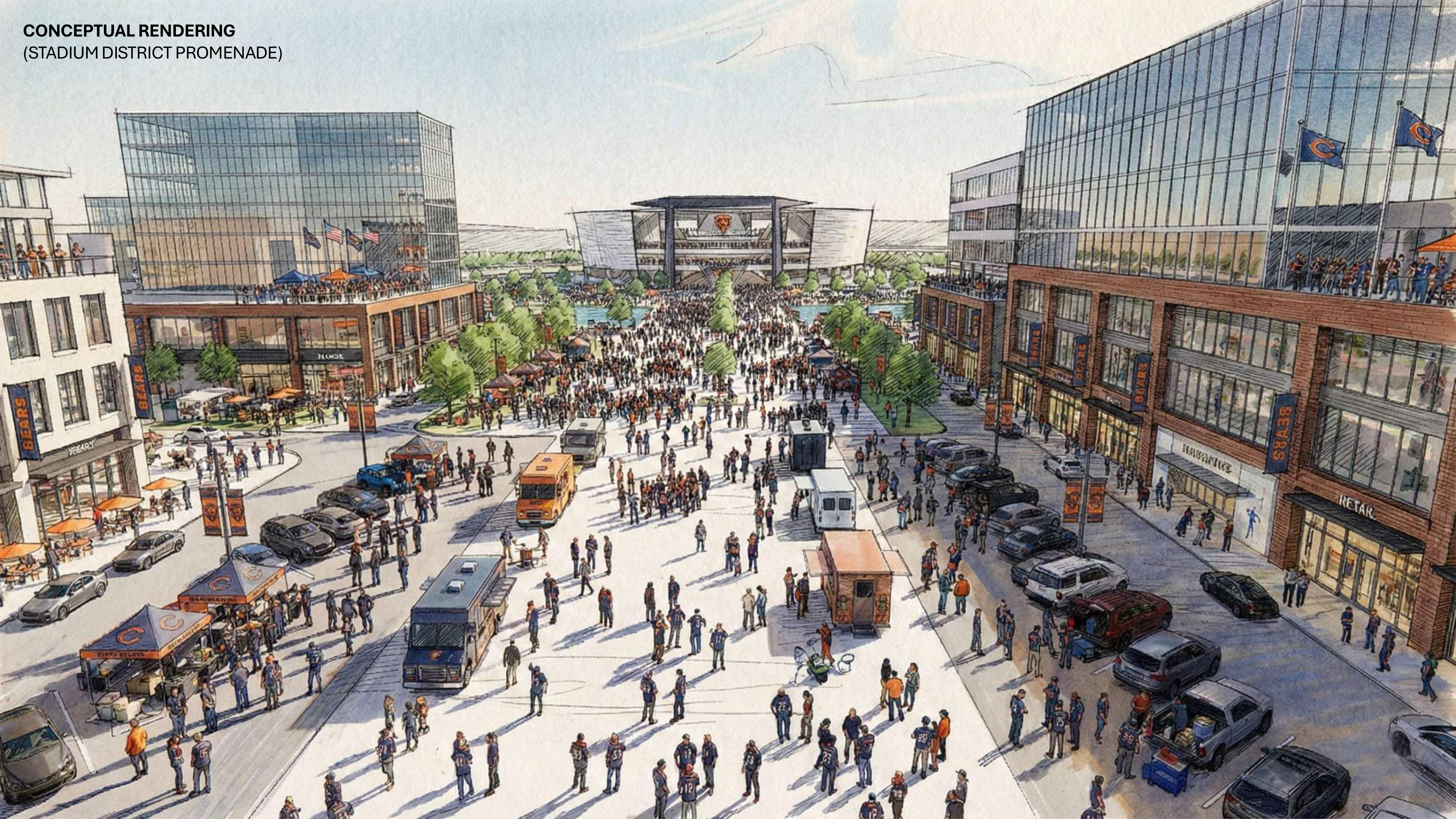 This conceptual drawing released by the city of Gary shows...