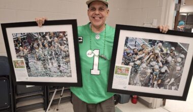 Award-winning photographer’s Eagles’ Super Bowl LIX victory on display for Black History Month