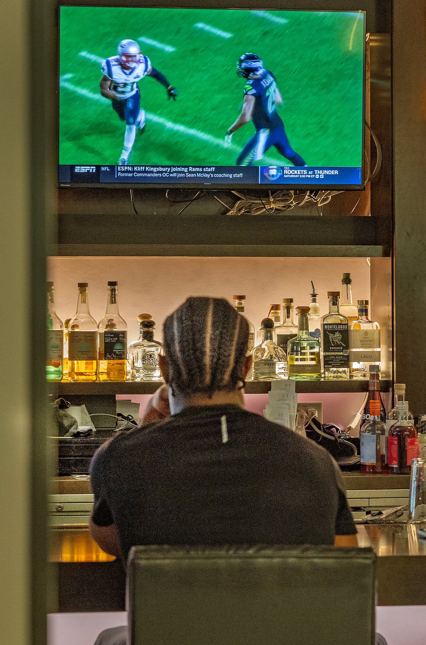 Malcolm Butler, the hero of Super Bowl XLIX, watched a replay of the game at a San Francisco hotel bar during this past Super Bowl week.