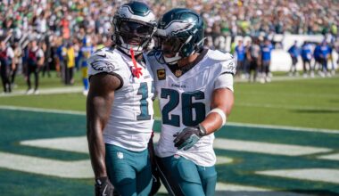 Eagles' Saquon Barkley Responds to A.J. Brown Trolling About Patriots Trade Rumors in Video