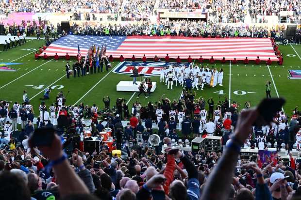 Opening ceremony of Super Bowl 60 at Levi's Stadium in Santa Clara, Calif., on Sunday, Feb. 8, 2026. (Jose Carlos Fajardo/Bay Area News Group)