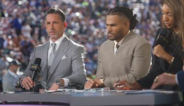 49ers' Kyle Shanahan, Fred Warner join Super Bowl hype on NBC pregame