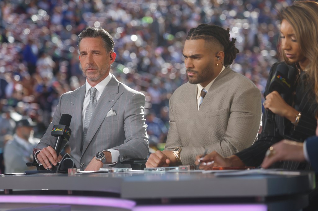 49ers' Kyle Shanahan, Fred Warner join Super Bowl hype on NBC pregame