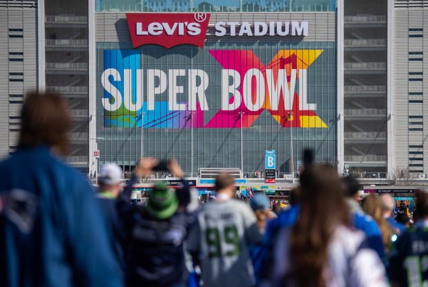 Fans enter Levi's Stadium before the start of Super Bowl 60 in Santa Clara, Calif., on Sunday, Feb. 8, 2026. (Doug Duran/Bay Area News Group)