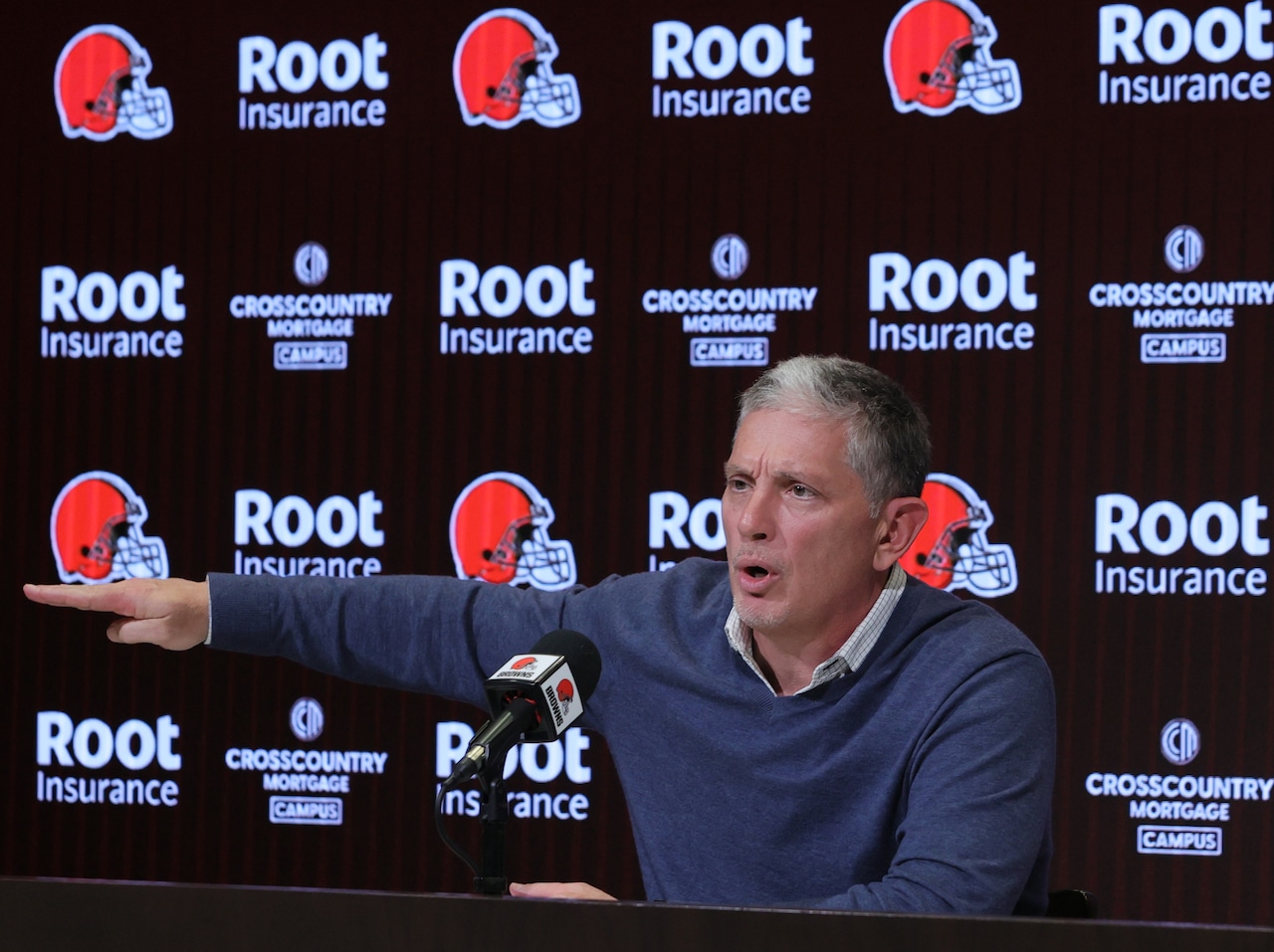 Cleveland Browns introduce Jim Schwartz as their new defensive coordinator, January 18, 2023