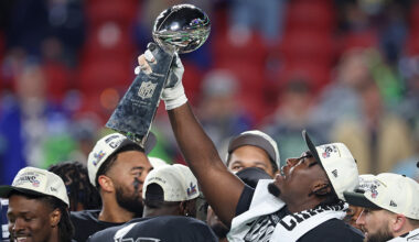 Seattle Seahawks Charles Cross Super Bowl Lombardi Trophy 2026...