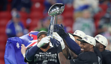 Seattle Seahawks Leonard Williams Lombardi Trophy Super Bowl 2026...