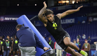 Seattle Seahawks NFL combine Texas A&M Cashius Howell 2026...