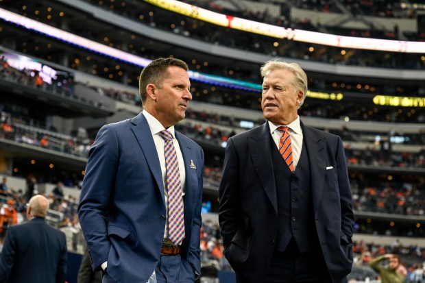 Denver Broncos general manager George Paton ...