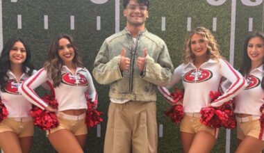 Puka Nacua sparks controversy after posing with 49ers cheerleaders during Super Bowl week