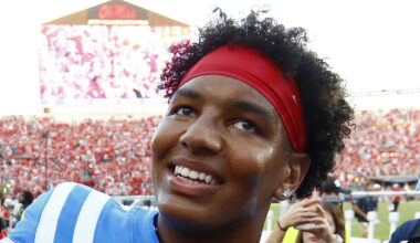 Trinidad Chambliss in Ole Miss uniform