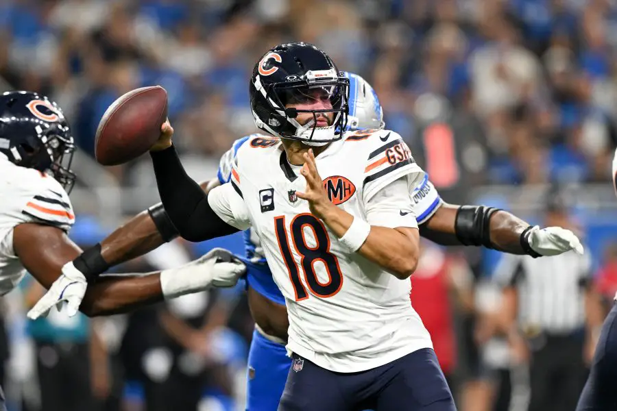 Chicago Bears QB Caleb Williams did some good things against the Lions.