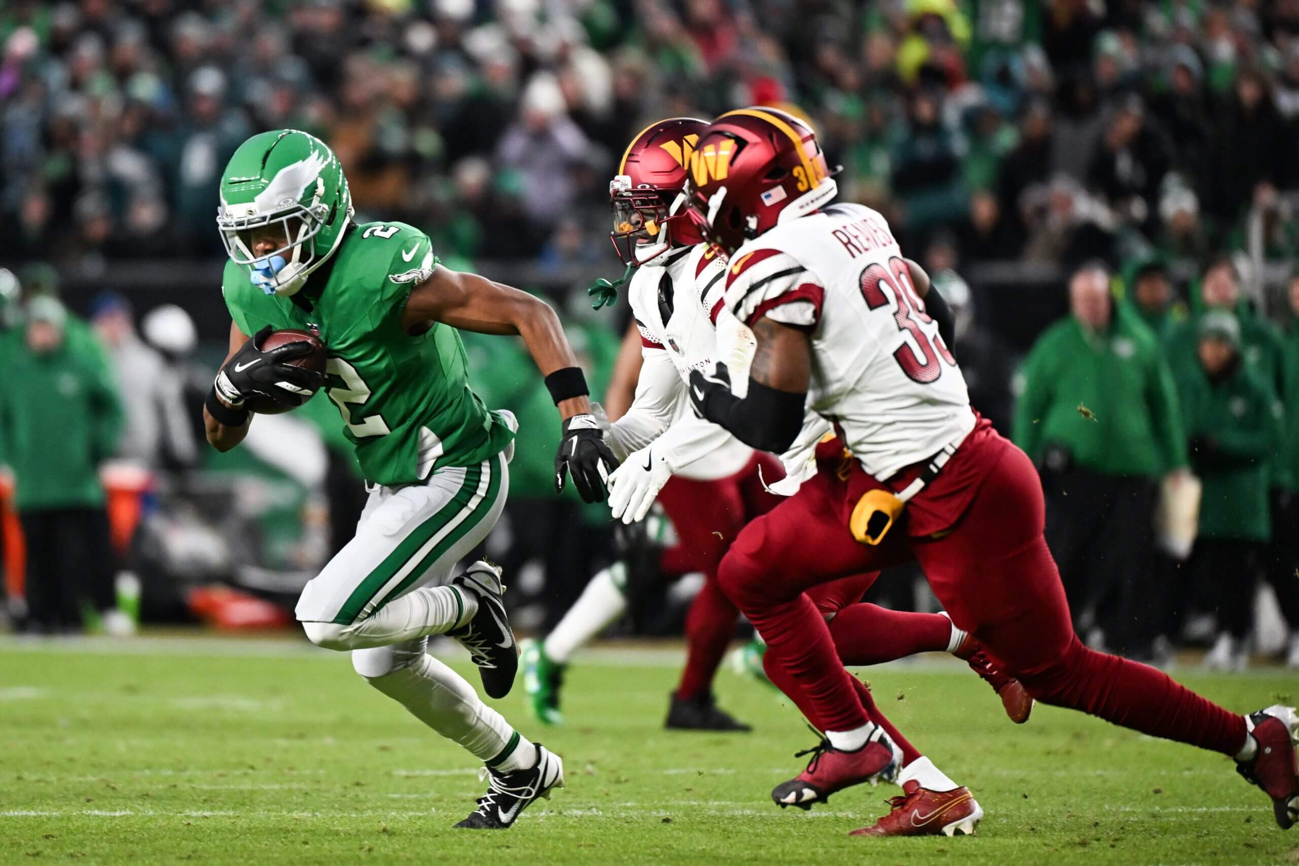 Wide receiver Jahan Dotson will likely need to go to another team to be a starter.