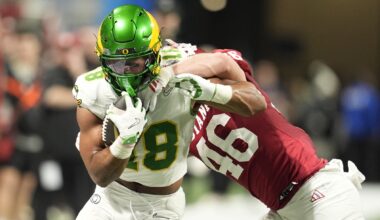 Kenyon Sadiq, toght end, Oregon, 2026 NFL Draft prospect