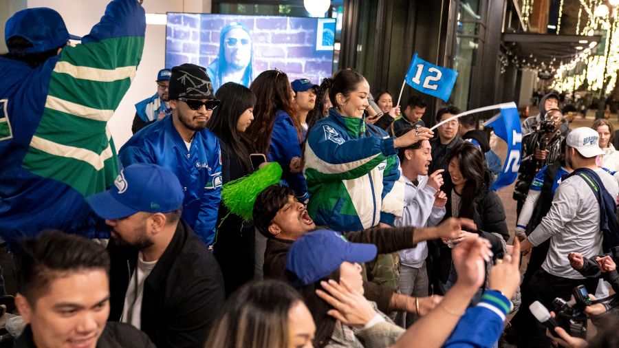 seahawks parade school...