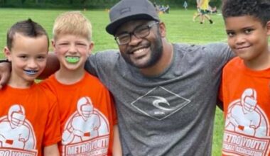 Youth football coach goes beyond just the sport