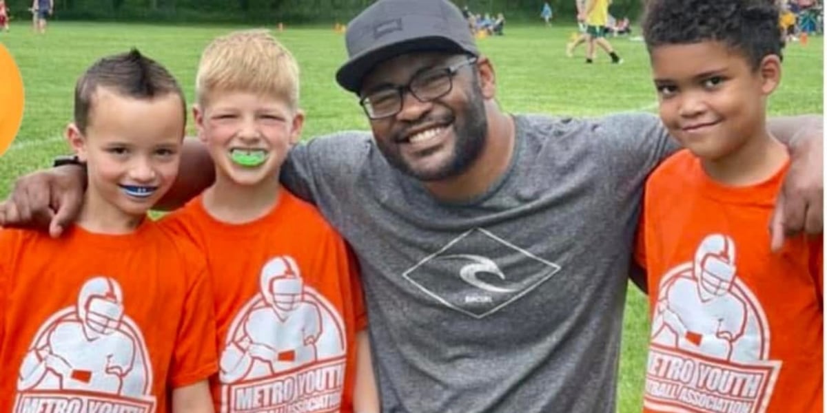 Youth football coach goes beyond just the sport