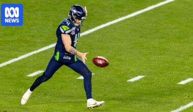 Super Bowl winner Michael Dickson puts Matt Burton's boot up with NFL punters