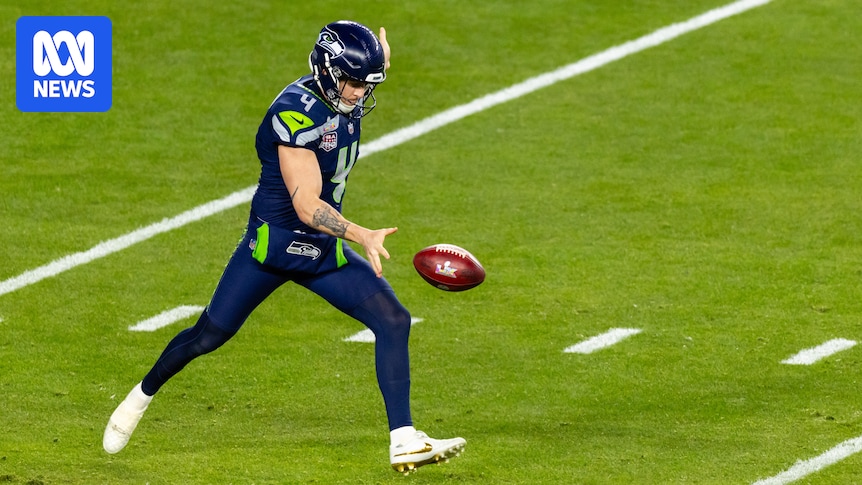 Super Bowl winner Michael Dickson puts Matt Burton's boot up with NFL punters