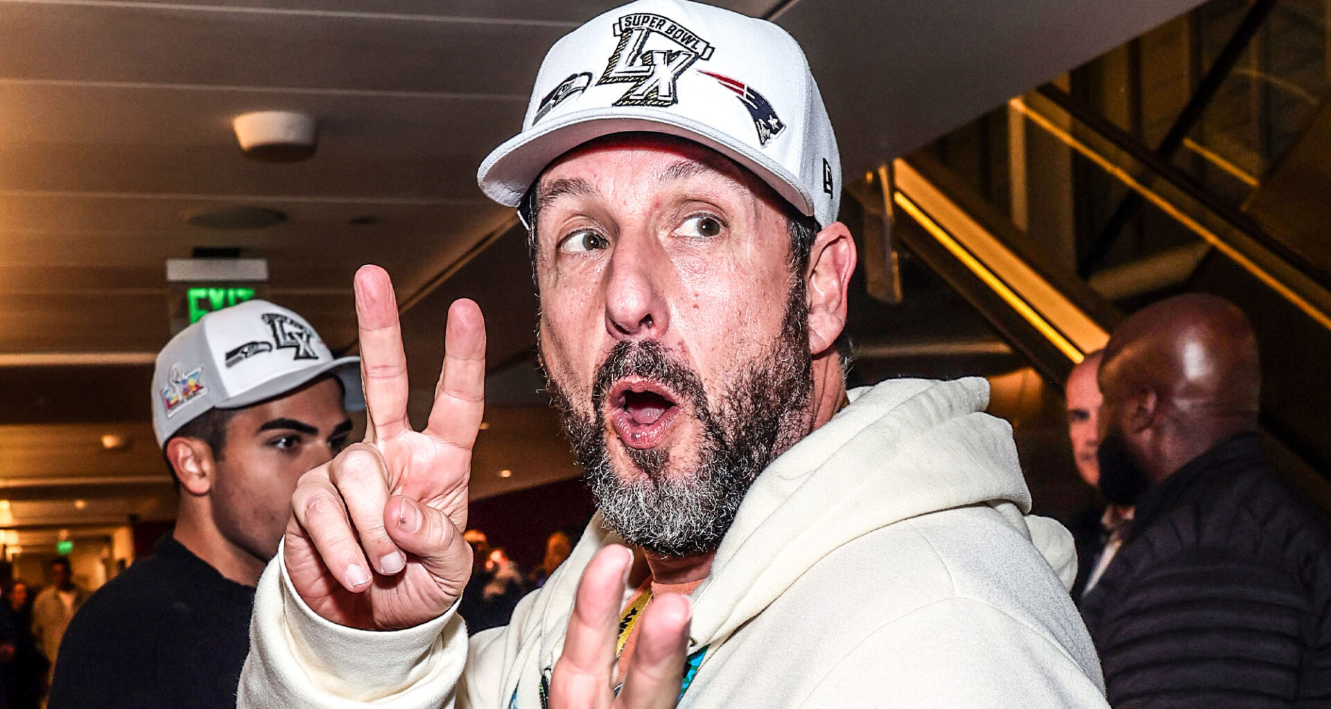 New York Jets fan Adam Sandler receives flak at Super Bowl