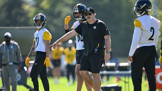 Steelers' Justin Fields, Arthur Smith, Pat Freiermuth, Roman Wilson Steelers' Justin Fields, Arthur Smith, Pat Freiermuth, Roman Wilson