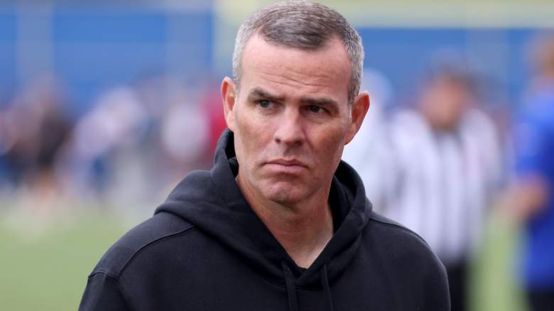 Brandon Beane looks on from the sidelines.
