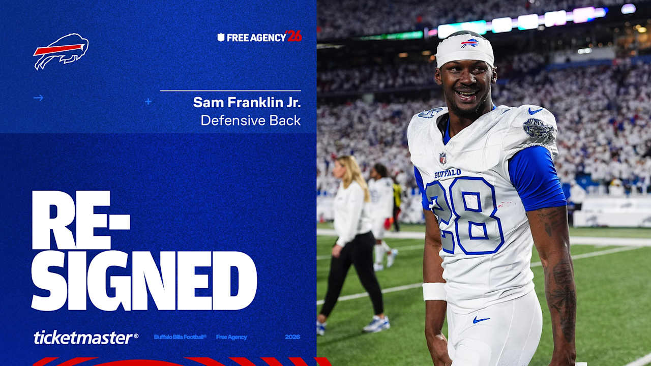 Buffalo Bills re-sign defensive back Sam Franklin Jr. to three-year deal