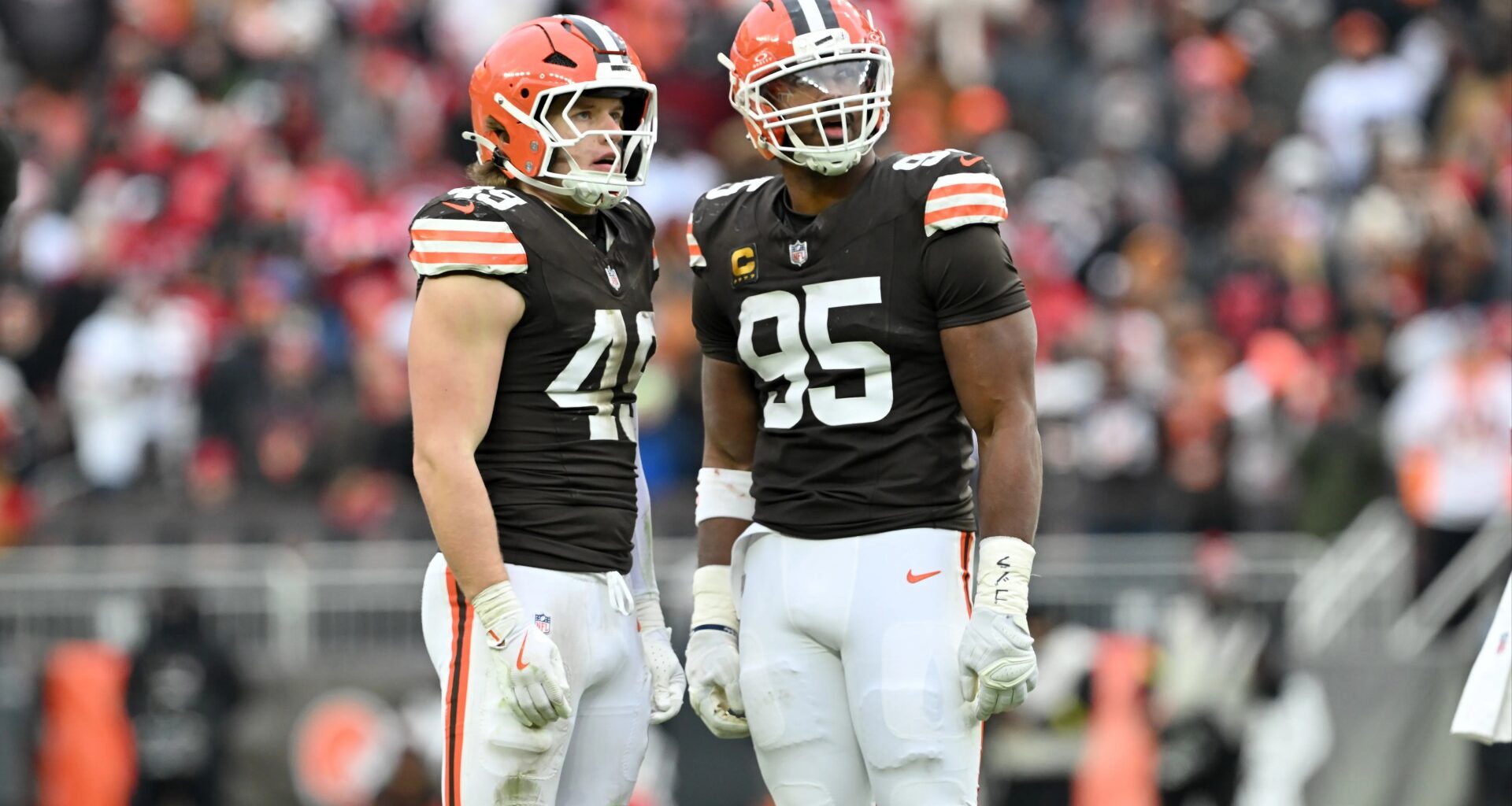 Cleveland Browns rookie star Carson Schwesinger opens up on him and teammate Myles Garrett making history at NFL Honors