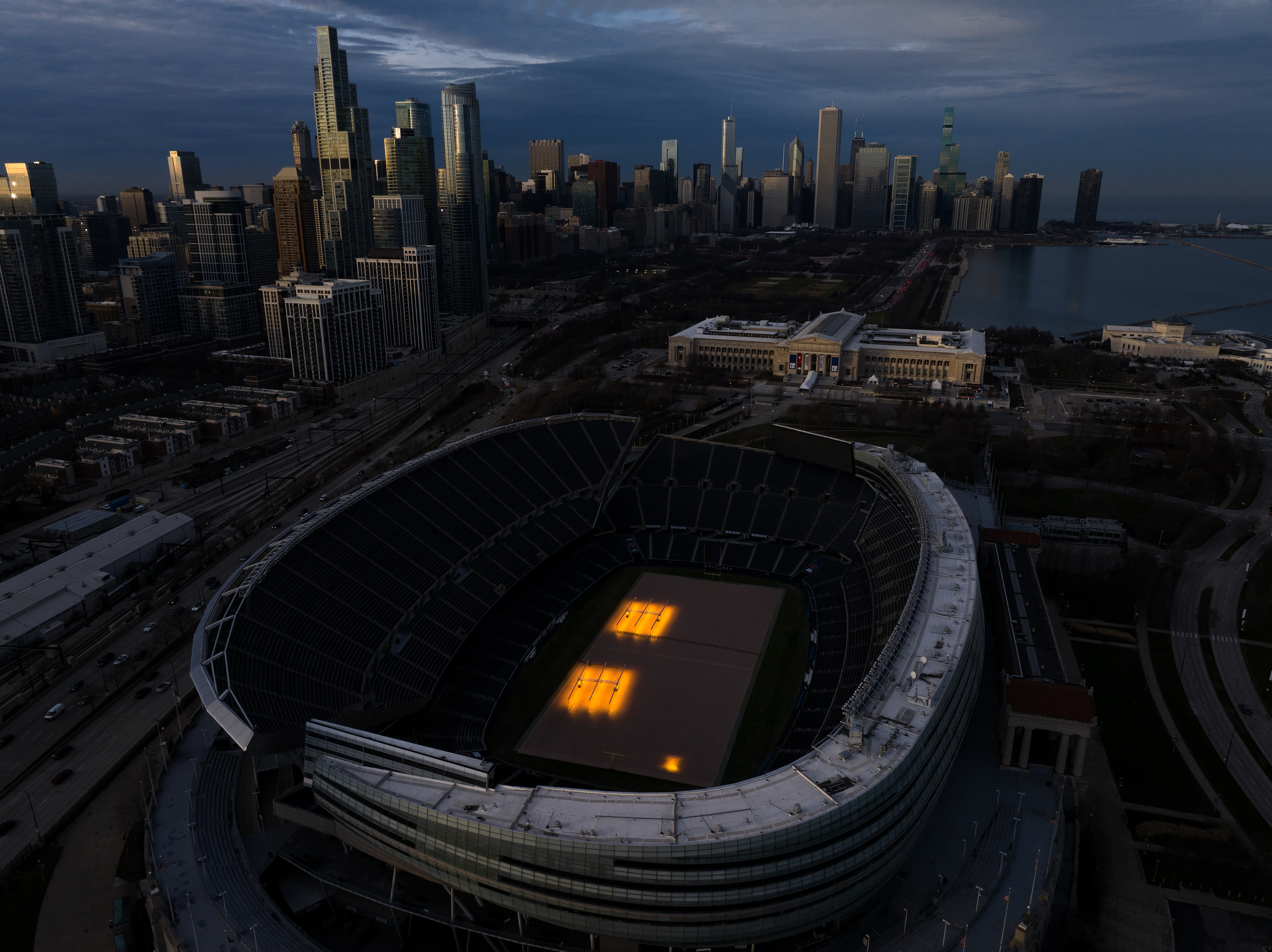 Soldier Field on Dec. 15, 2023.Â To optimize the conditions, ultraviolet...