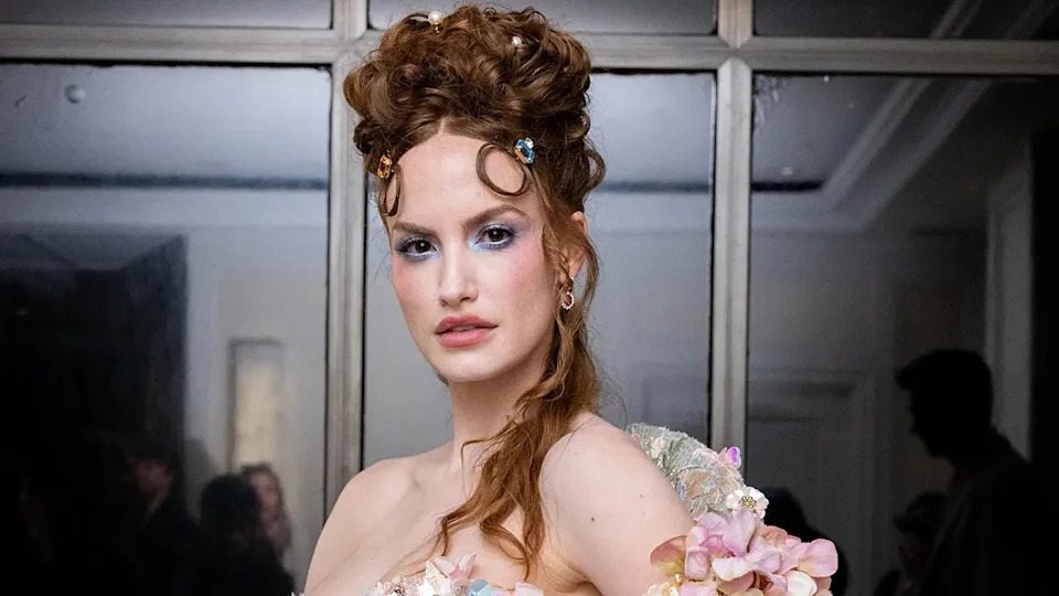 Haley Kalil at the hotel in New York City prior to the Met Gala in May 2024.