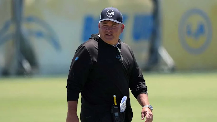 Los Angeles Chargers offensive coordinator Greg Roman