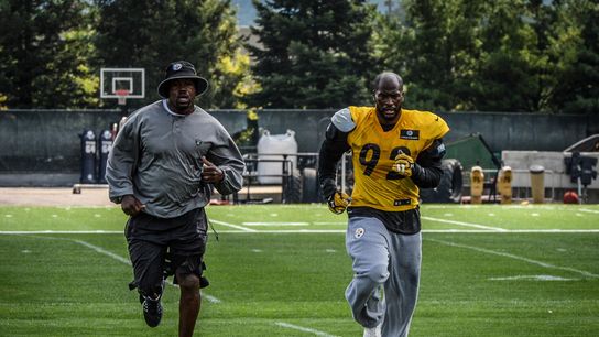 Steelers Joey Porter Sr. and James Harrison