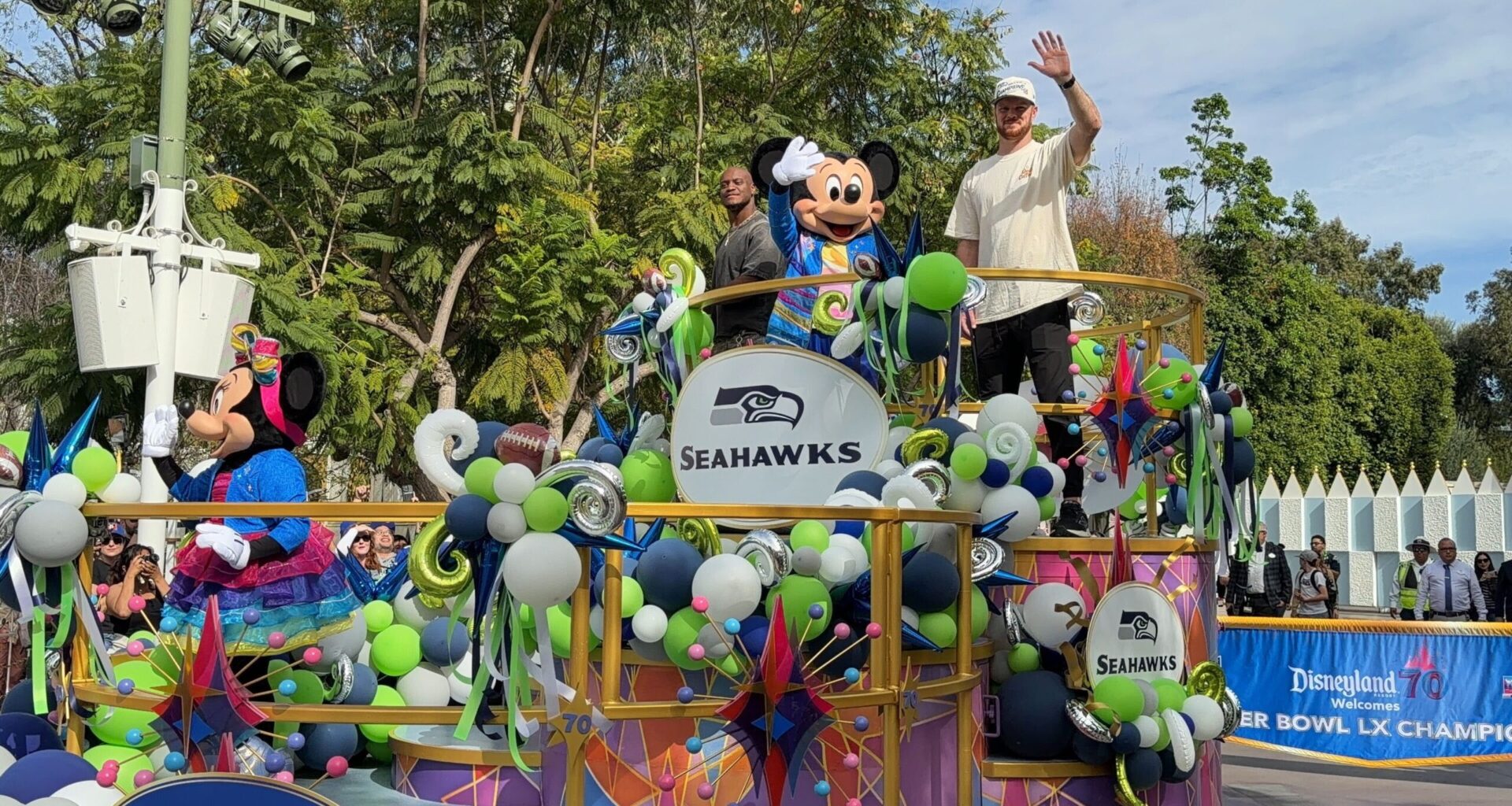 Super Bowl LX&nbsp;Champions Cavalcade at Disneyland