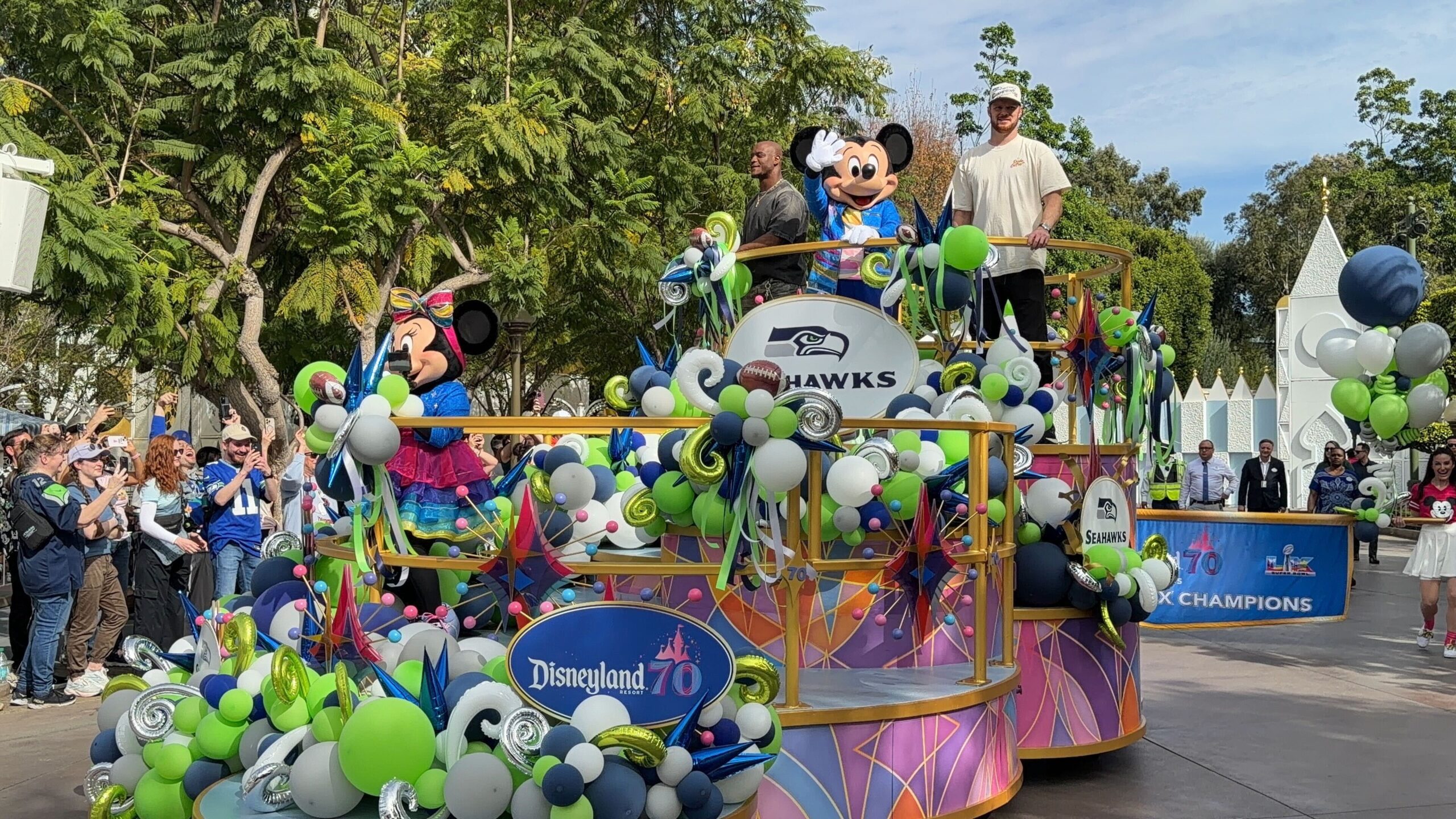 Super Bowl LX Champions Cavalcade at Disneyland