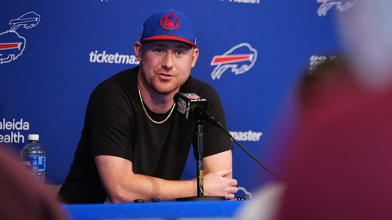 Buffalo Bills head coach Joe Brady discusses latest updates in his coaching staff