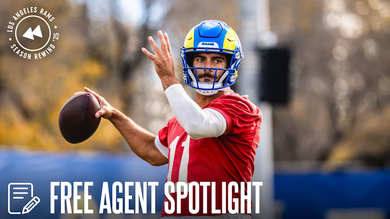 Rams quarterback Jimmy Garoppolo was a reliable veteran backup for MVP Matthew Stafford