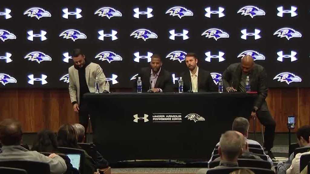 Jesse Minter introduces top Ravens coordinators for this season